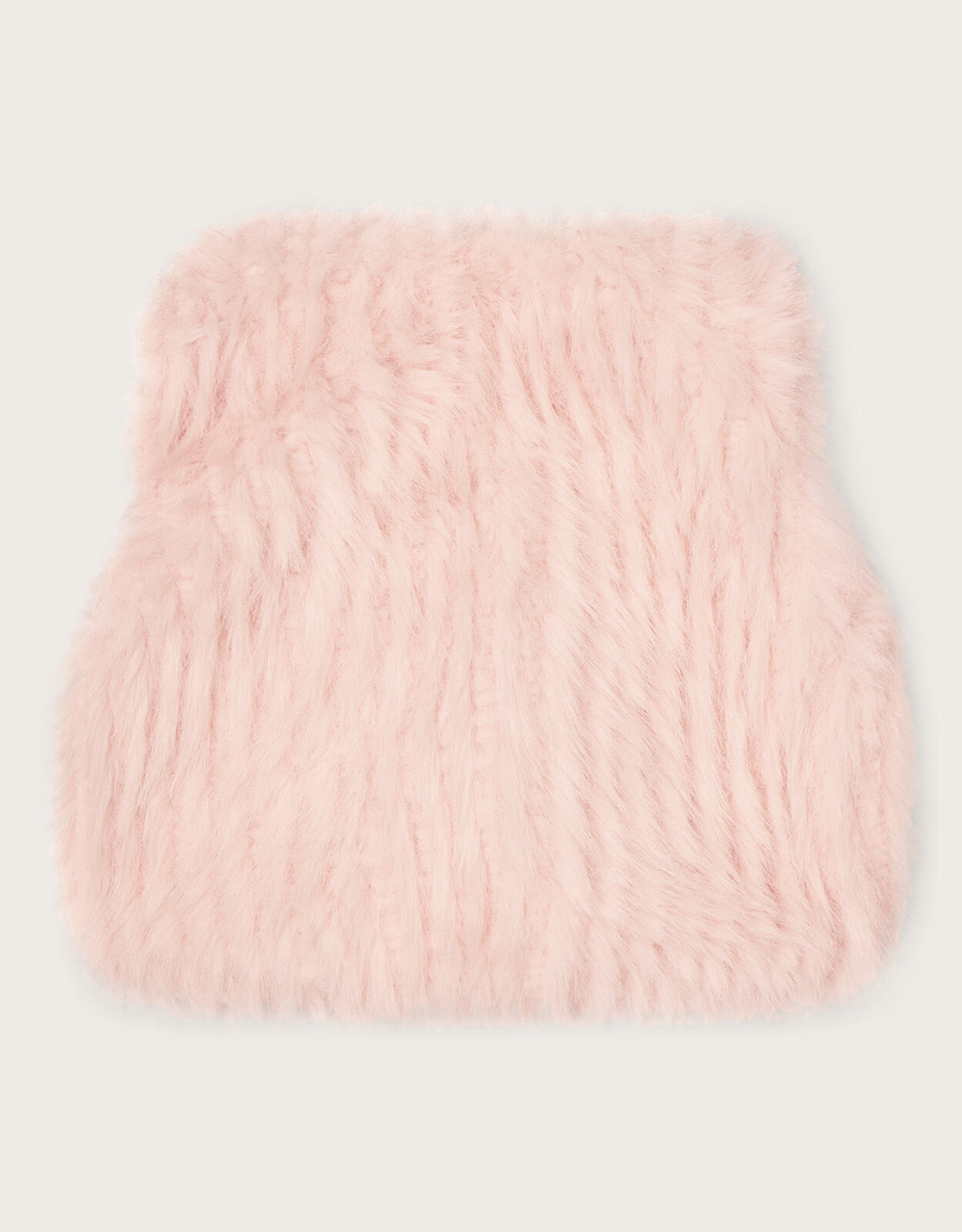 Pink faux fur gilet women's sale