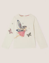 Fairy Long Sleeve Top, Ivory (IVORY), large