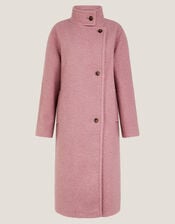 Freya Bouclé Coat, Pink (PINK), large