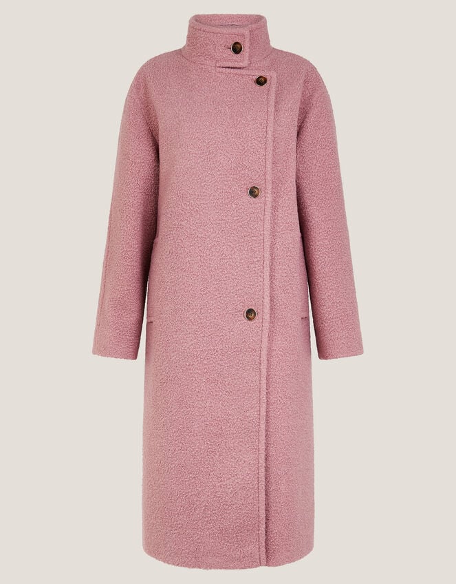 Freya Bouclé Coat, Pink (PINK), large