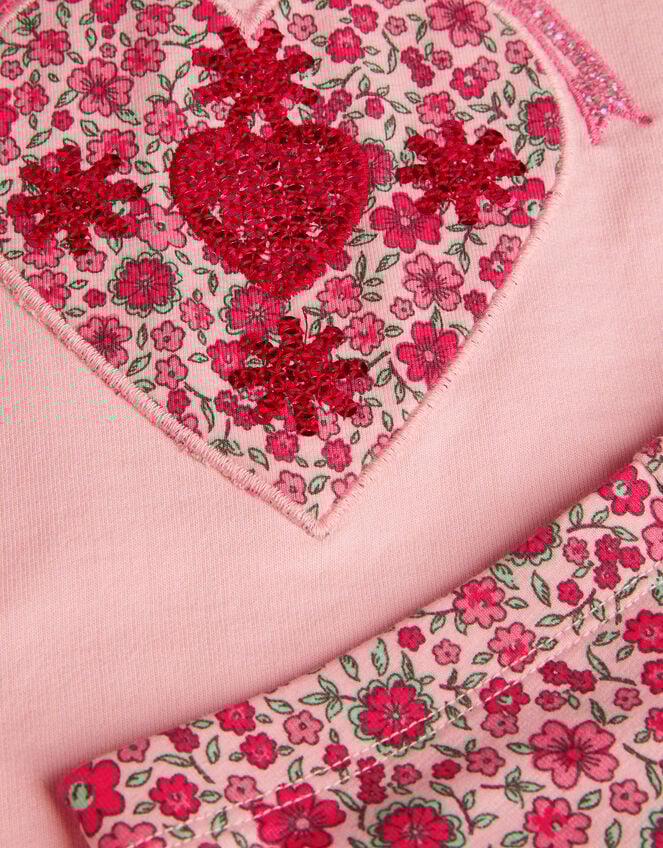 Baby Heart Leggings and Jumper Set, Pink (PINK), large