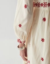 Maison Hotel Embroidered Maxi Dress, Ivory (IVORY), large