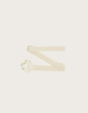 Flower and Pearl Stretch Belt, , large
