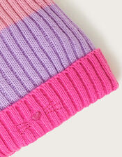 Stripe Cat Beanie Hat, Multi (MULTI), large