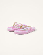 Unicorn Ombre Flip Flops and Bando Set, Multi (MULTI), large