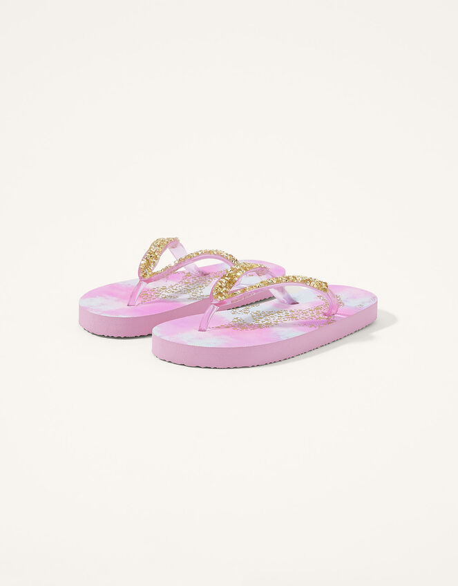 Unicorn Ombre Flip Flops and Bando Set, Multi (MULTI), large