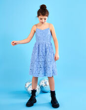 Corded Lace Prom Dress, Blue (PALE BLUE), large
