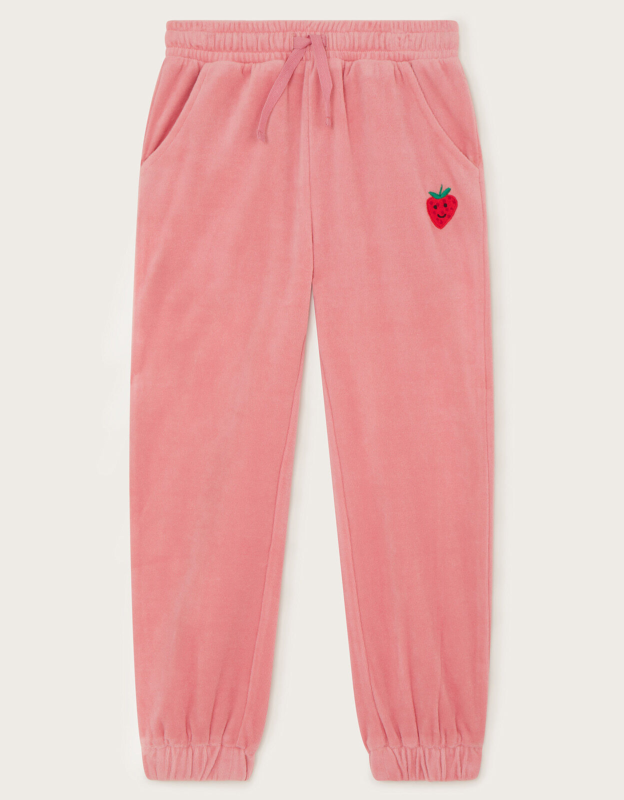 Pink velour joggers sale