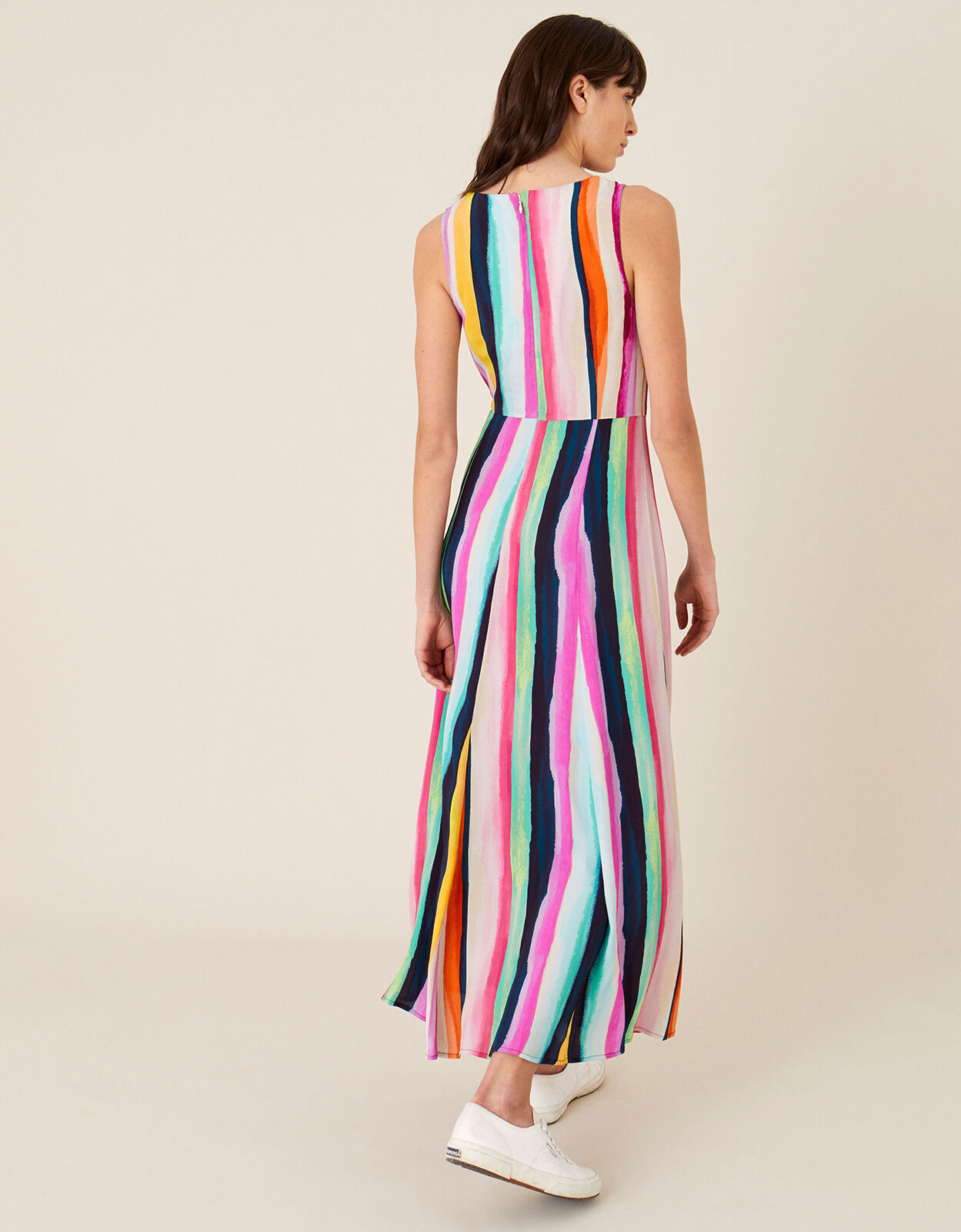 Monsoon striped maxi dress store
