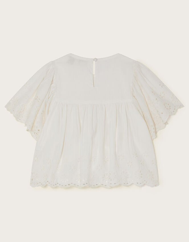 Broderie Blouse, Ivory (IVORY), large