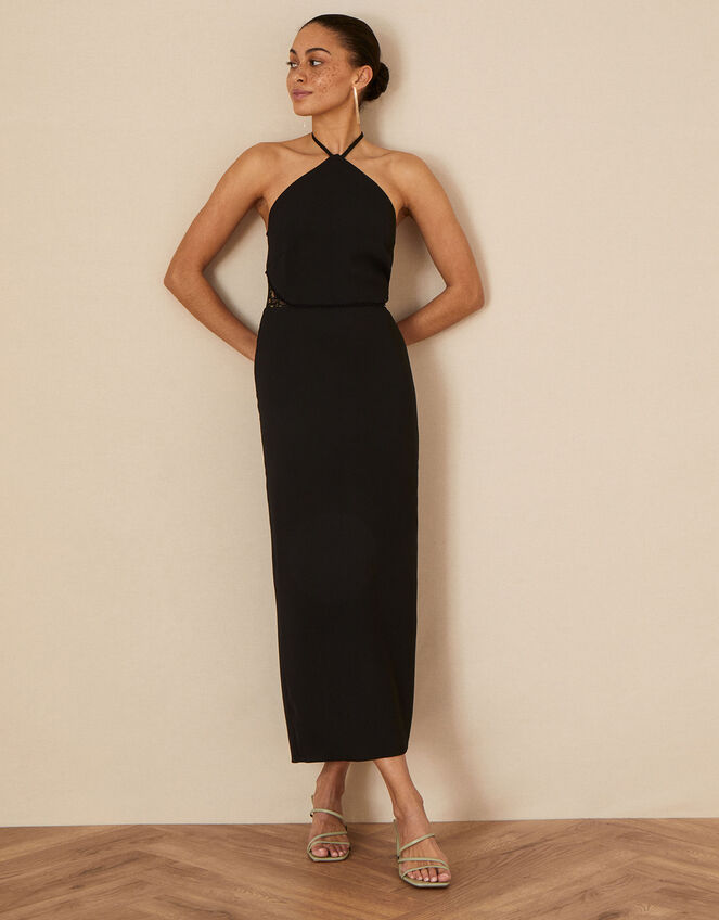 Liberty Halter Dress , Black (BLACK), large