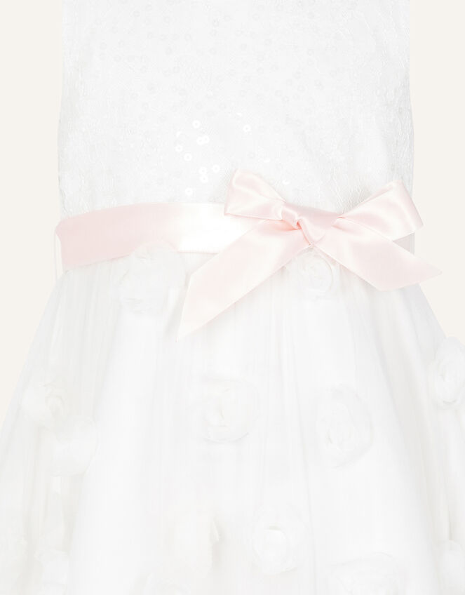 Xanthe 3D Flower Dress, Ivory (IVORY), large