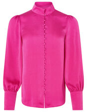 Penny High Neck Blouse, Pink (PINK), large