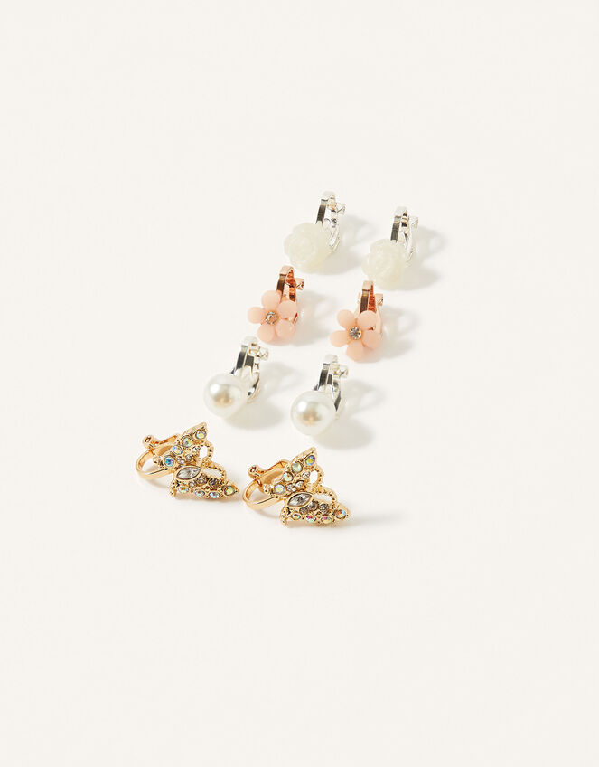 Pretty Clip On Earring Set, , large