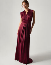 Thea Multiway Bridesmaid Dress, Red (BURGUNDY), large