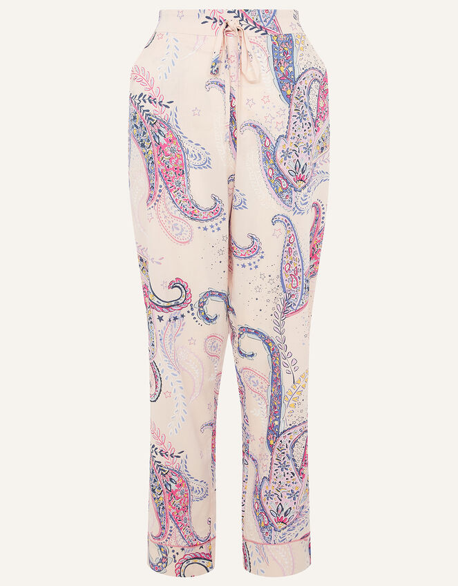 Paisley Print Pyjama Bottoms, Pink (PINK), large