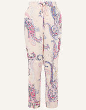 Paisley Print Pyjama Bottoms, Pink (PINK), large