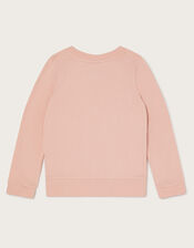 Sequin Butterfly Sweatshirt, Pink (PALE PINK), large