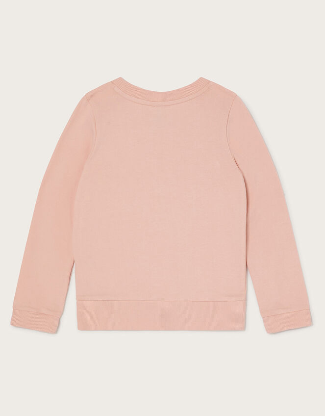 Sequin Butterfly Sweatshirt, Pink (PALE PINK), large