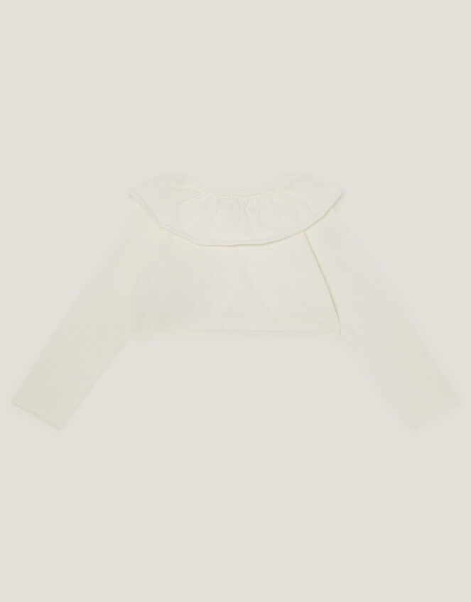 Baby Oversized Collar Cardigan, Ivory (IVORY), large
