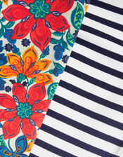 2-Pack Floral Stripe Leggings, Multi (MULTI), large