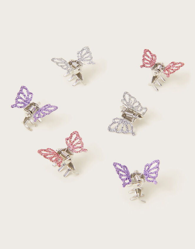 Glitter Butterfly Claw Clips 6 Pack, , large