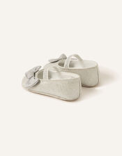 Baby Piper Booties, Silver (SILVER), large