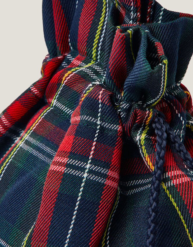 Monsoon x Sarah Corbett-Winder Tartan Pouch Bag, , large