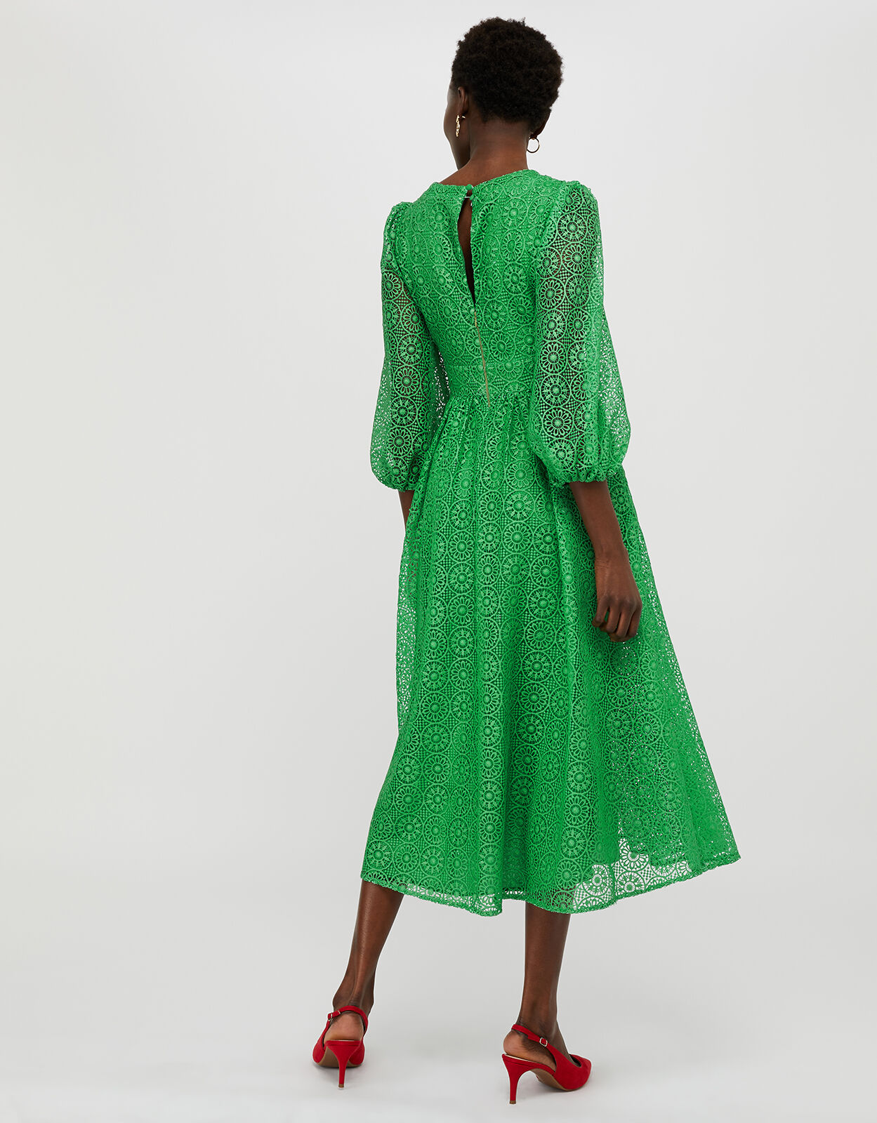 Monsoon green sales lace dress