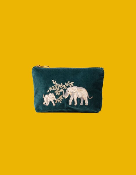 Elizabeth Scarlett Elephant Herd Mini Pouch, , large