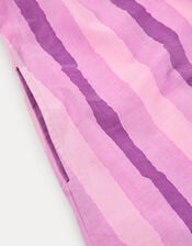Par & Escala Tere Puff Sleeve Stripe Maxi Dress, Pink (PINK), large