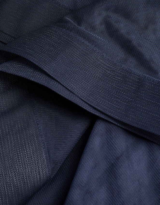 Seville Ruffle Dress, Blue (NAVY), large