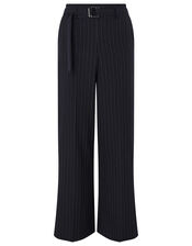 Paige Pinstripe Trousers, Blue (NAVY), large
