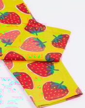 Frugi Libby Strawberry Printed Leggings, Yellow (YELLOW), large