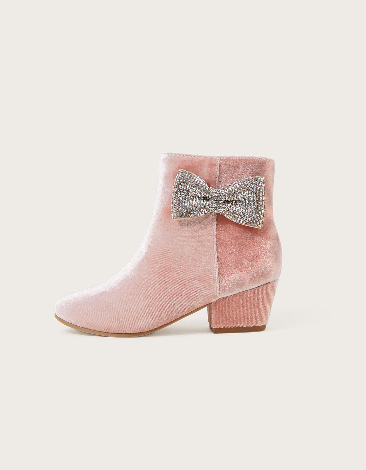 Pink velvet shop ankle boots
