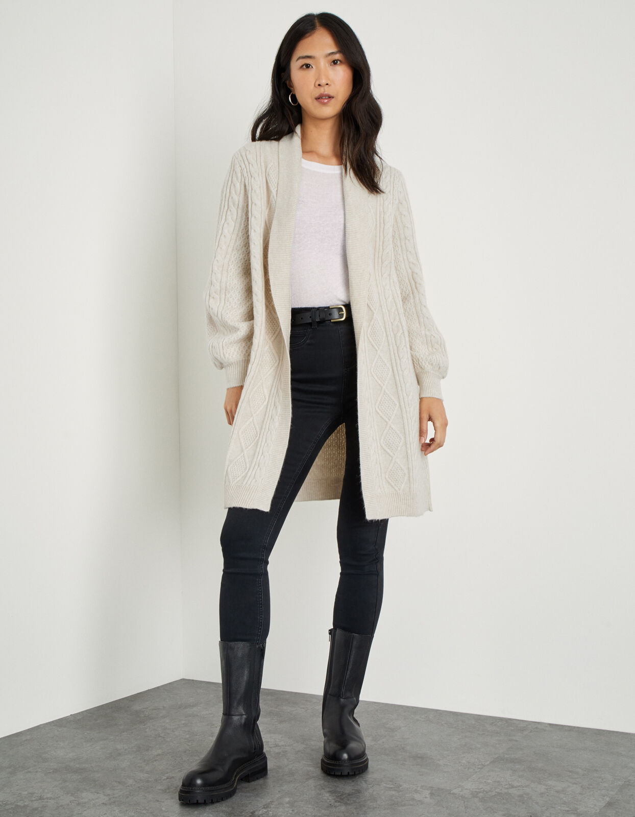 Monsoon grey sale cardigan