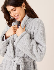 Lounge Fluffy Dressing Gown, Grey (GREY), large