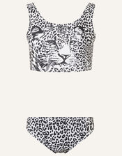 Cheetah Bikini Set, Black (BLACK), large