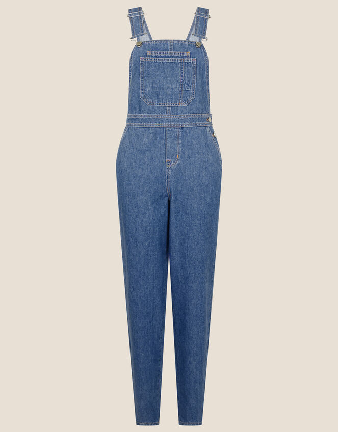 Tia Denim Dungarees, Blue (DENIM BLUE), large