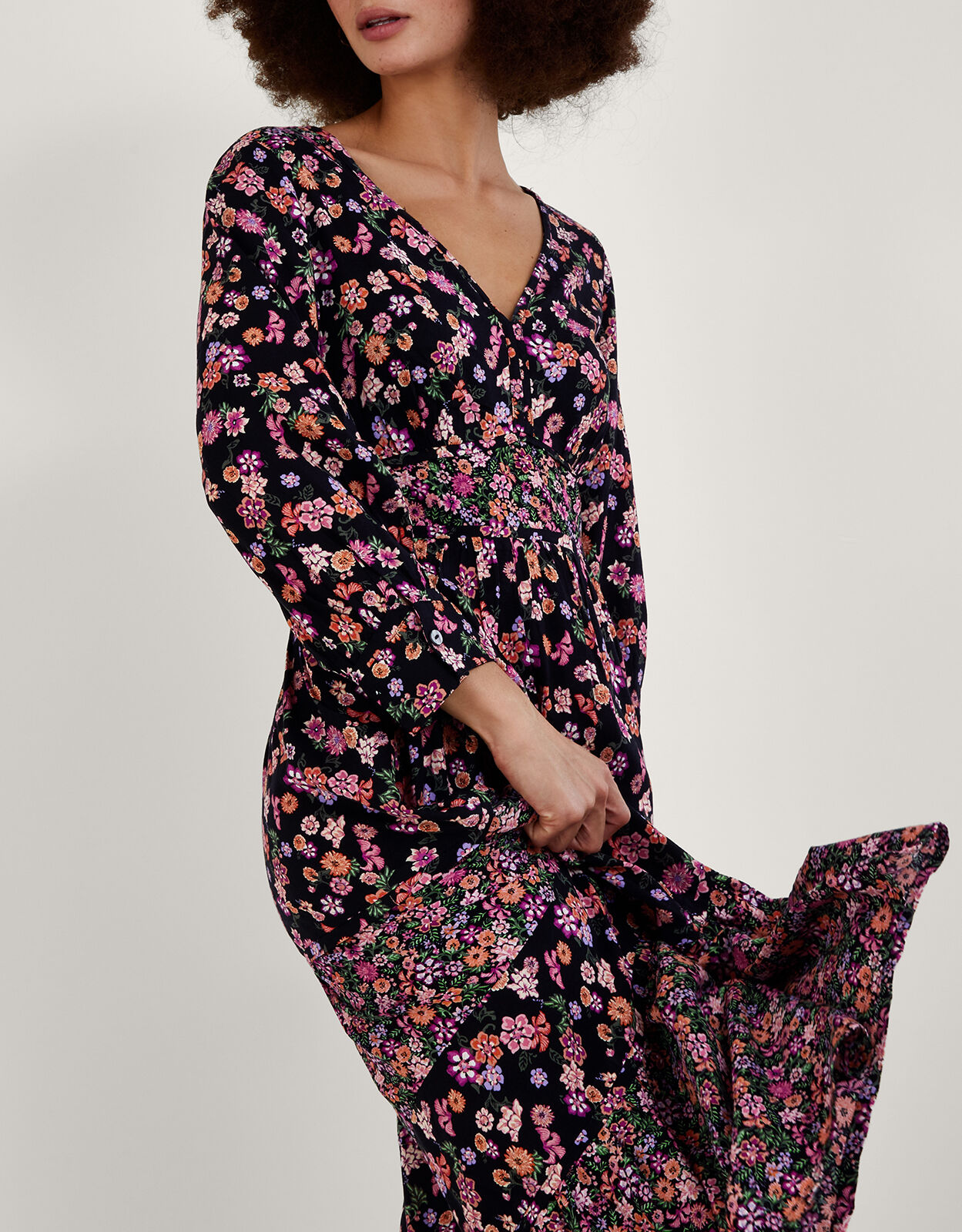 Monsoon ditsy print dress outlet