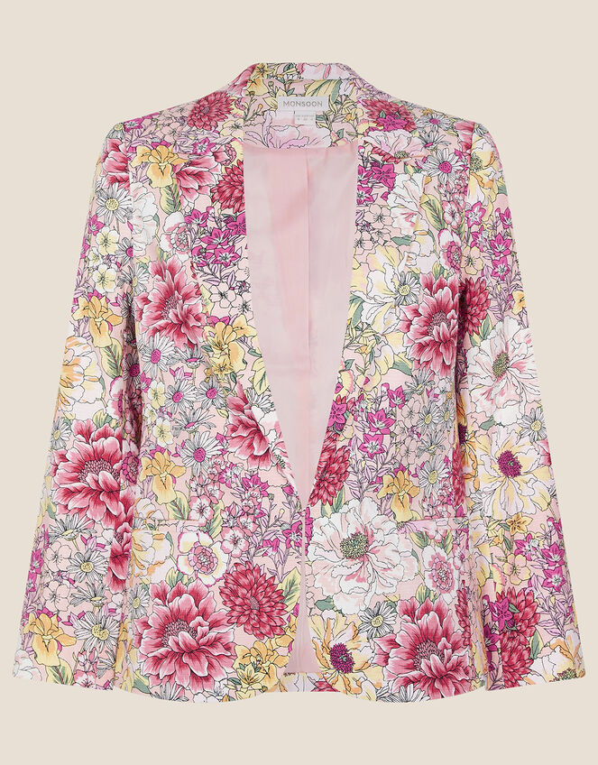 Wren Floral Print Jacket, Pink (PINK), large
