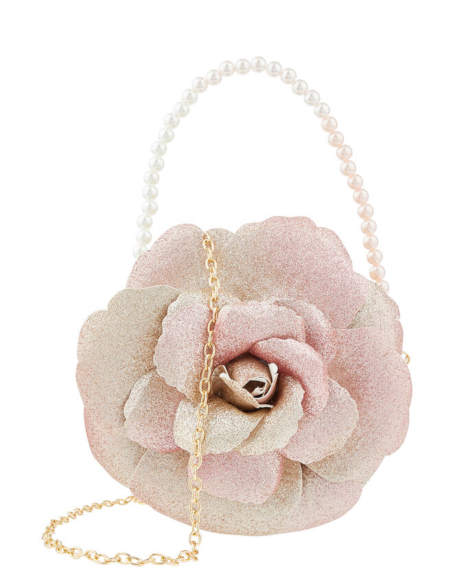 Ombre Glitter Rose Bag, , large