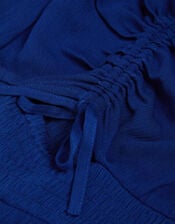 Sleeveless Crinkle Jumpsuit, Blue (BLUE), large