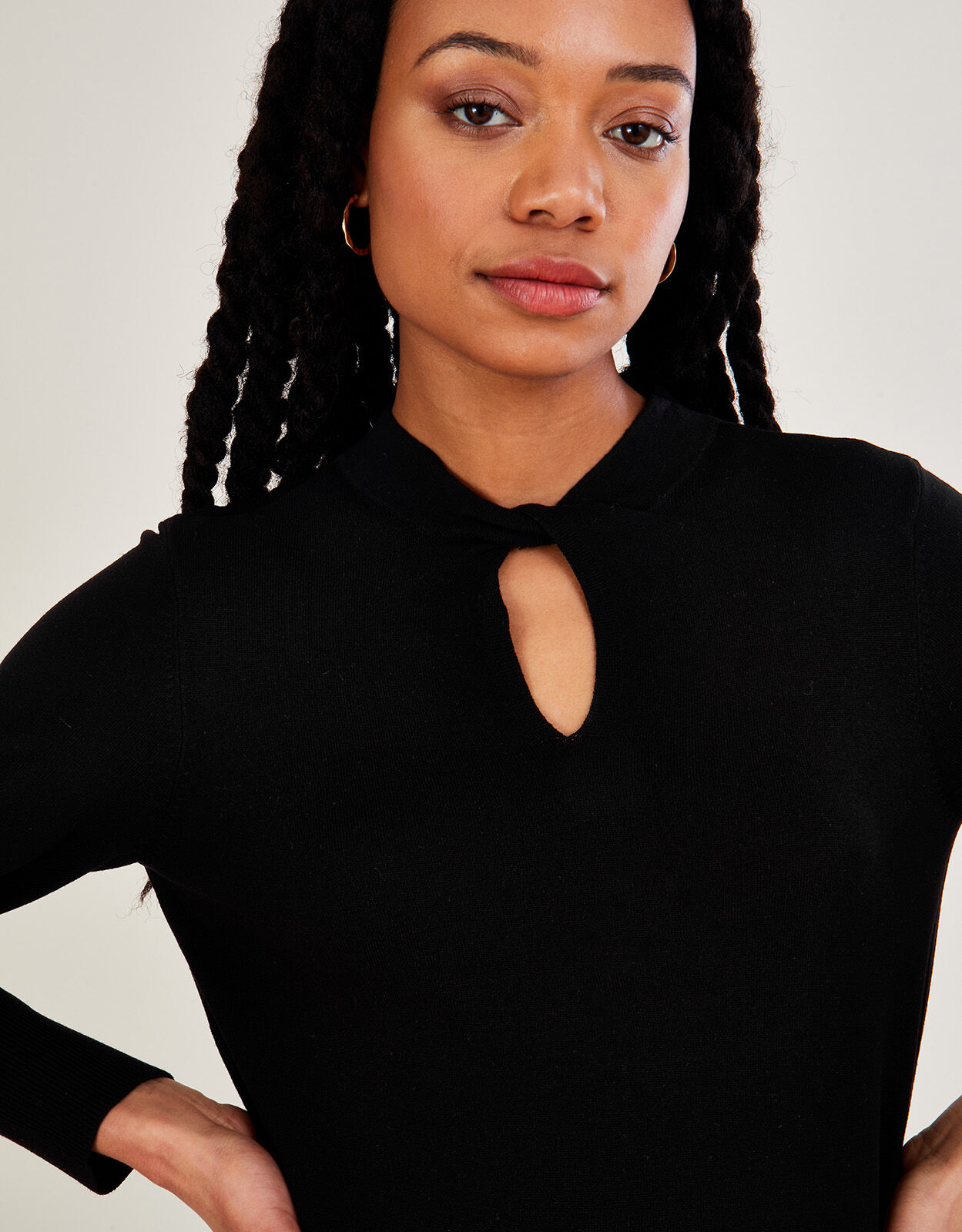 Twist Neck Jumper with LENZING 