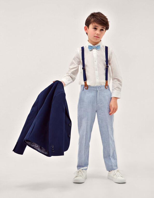 Aiden 3-Piece Suit with Suspenders, Blue (BLUE), large