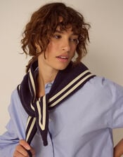 Sana Sailor Knitted Triangle Scarf, , large