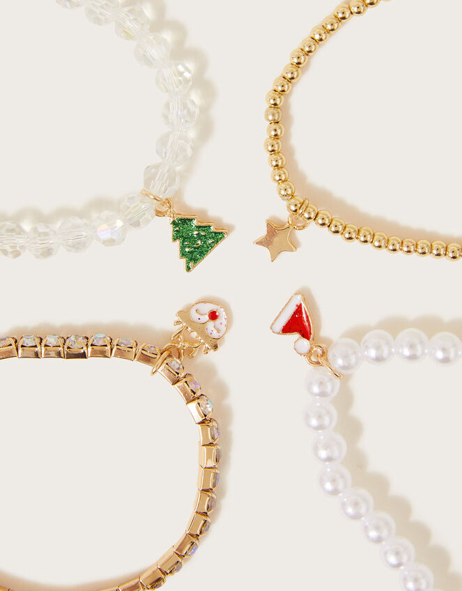 Frosty Festive Friendship Bracelets 4 Pack, , large