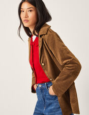 Naya Suedette Jacket, Brown (BROWN), large
