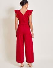 Riri Ruffle Jumpsuit, Red (RED), large