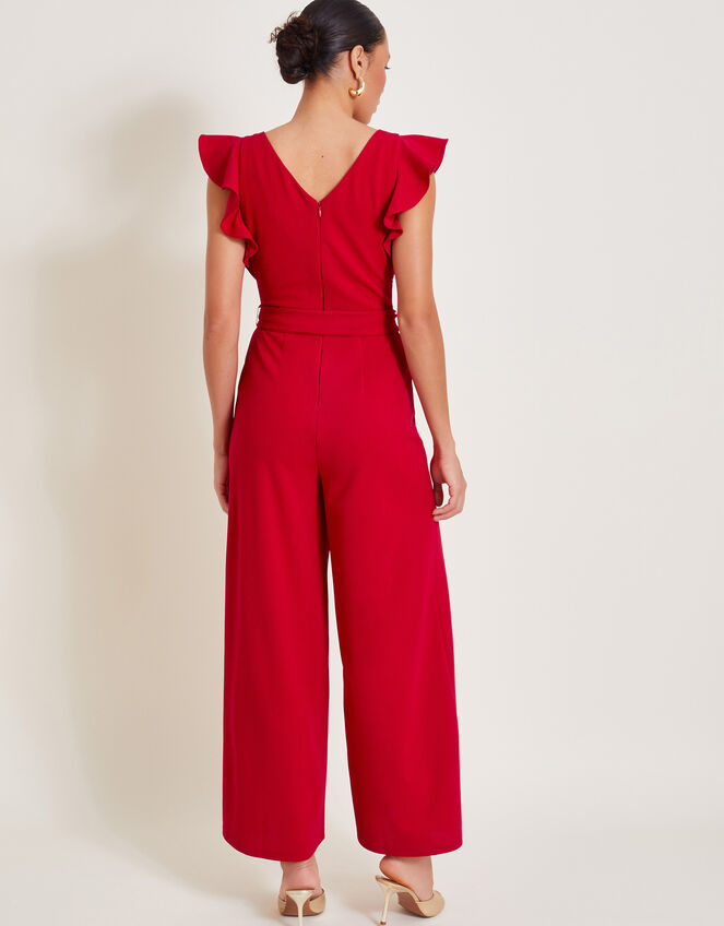 Riri Ruffle Jumpsuit, Red (RED), large